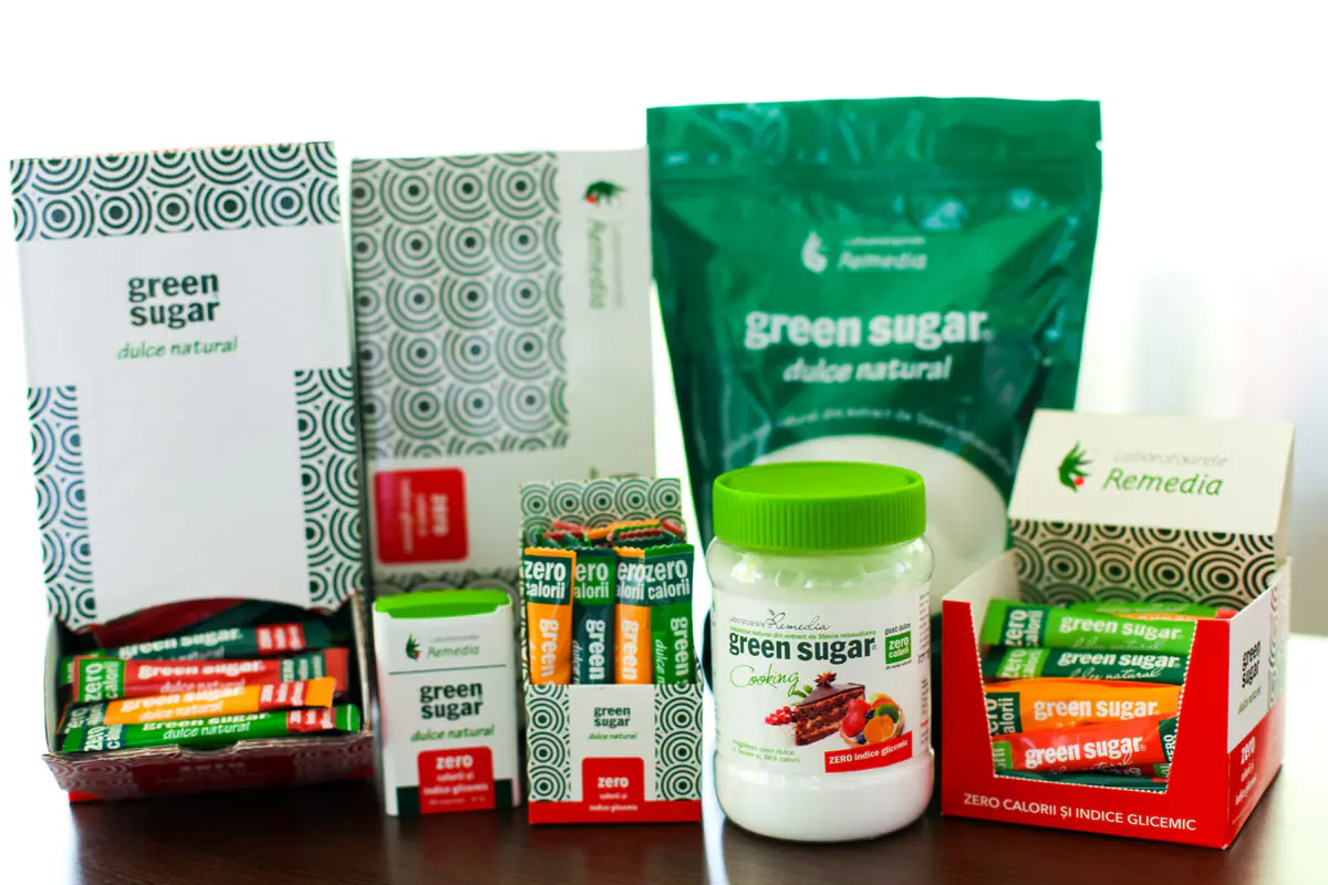 Green Sugar – În sfârșit, dulce cât pot duce, 100% natural, cu 0 calorii!